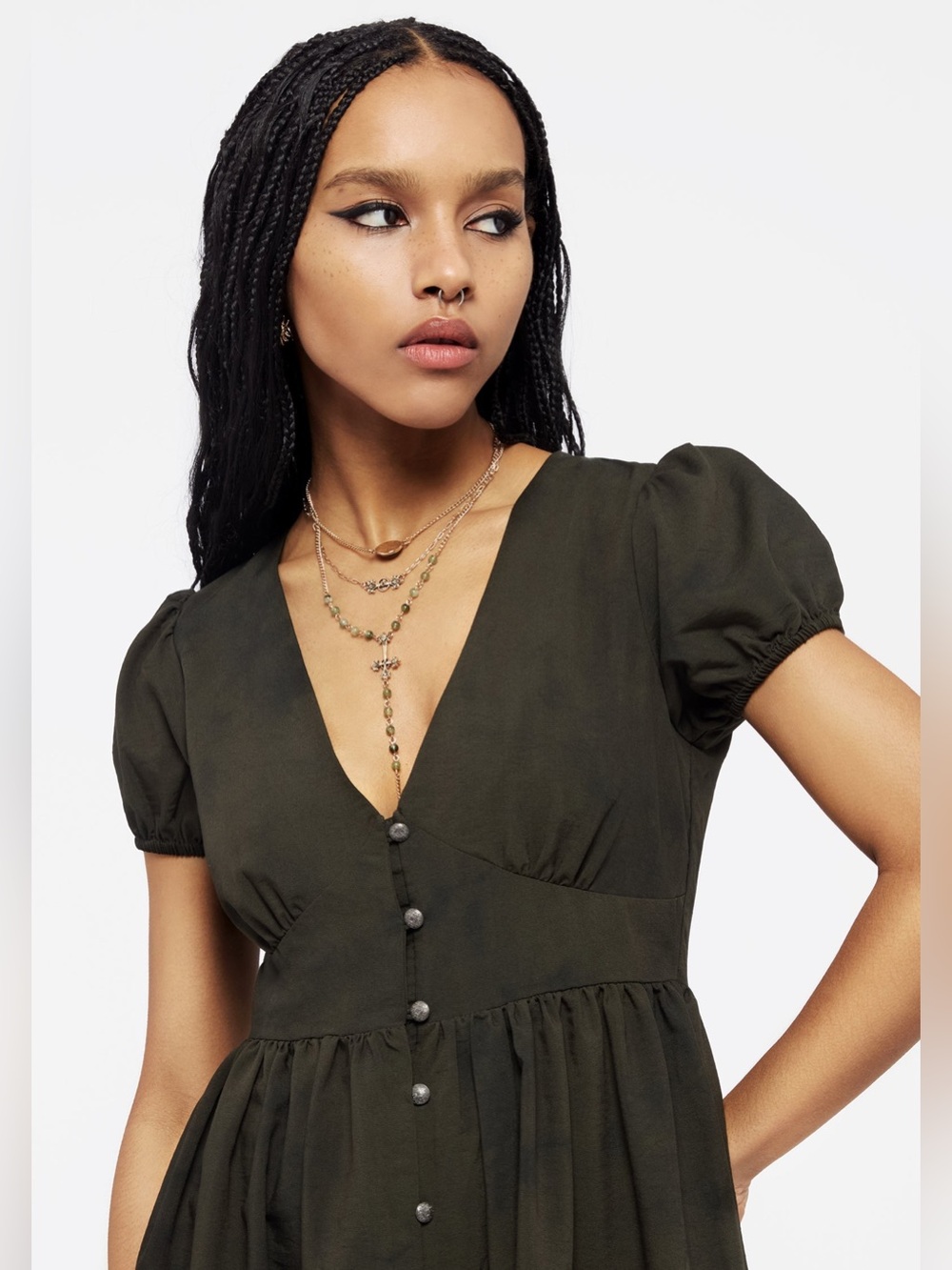 Disturbia Olive Gladys Dress - Picture 2 of 6